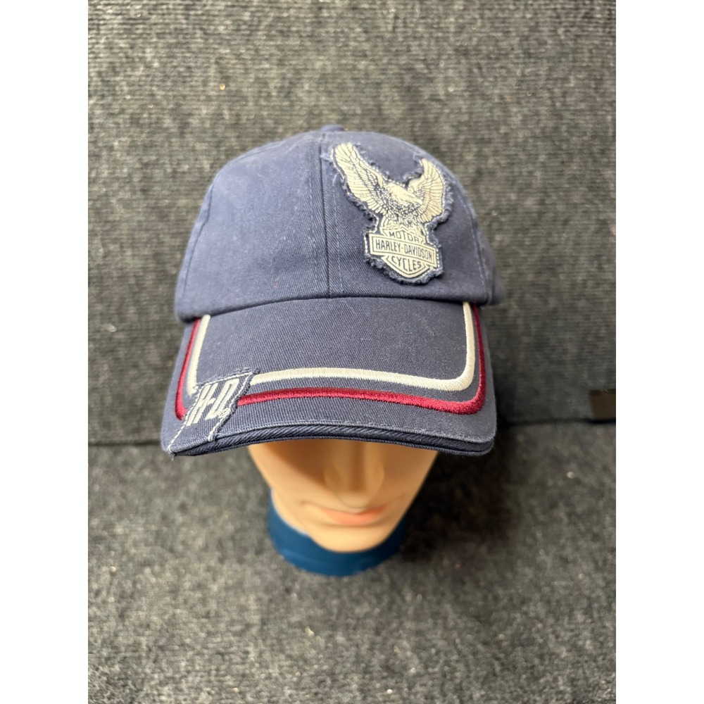 Harley-Davidson 100th Anniversary Navy Blue Eagle Patch Baseball Cap Hat